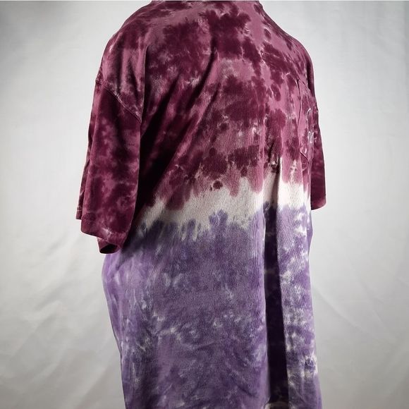 Ivory Ella tie dye cotton Save the Elephants purple white size L short sleeve - Picture 7 of 11